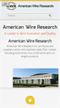 Mobile Screenshot of americanwireresearch.com