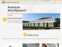 Tablet Screenshot of americanwireresearch.com